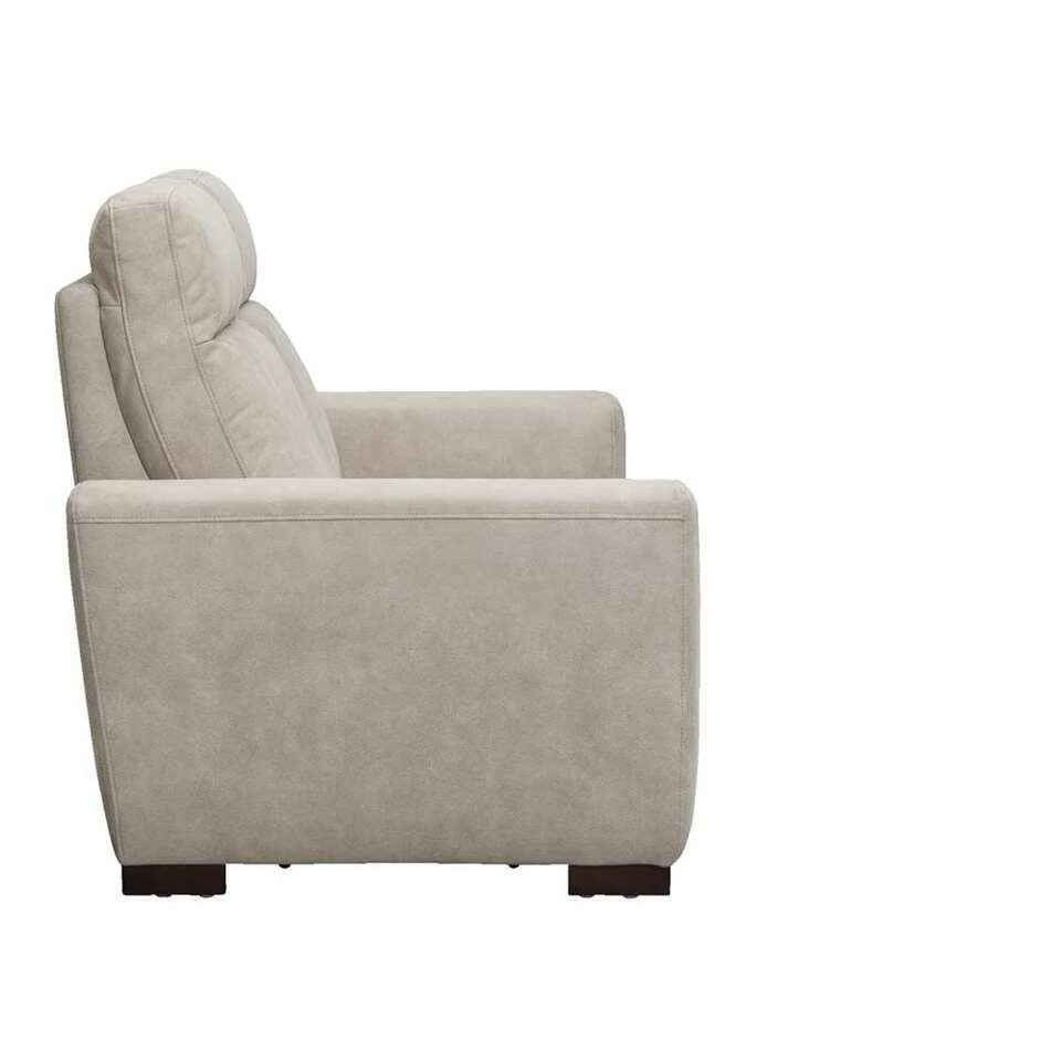 Bank James 2-zits - Lederlook - Zilvergrijs - Image 4