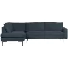 WOOOD Hoekbank Arwin Links - Staalblauw