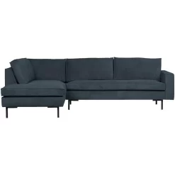 WOOOD Hoekbank Arwin Links - Staalblauw