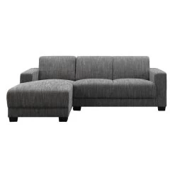 Hoekbank Aberdeen Links - Stof - Grijs