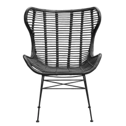 Fauteuil Jasmine - Rotan - Zwart