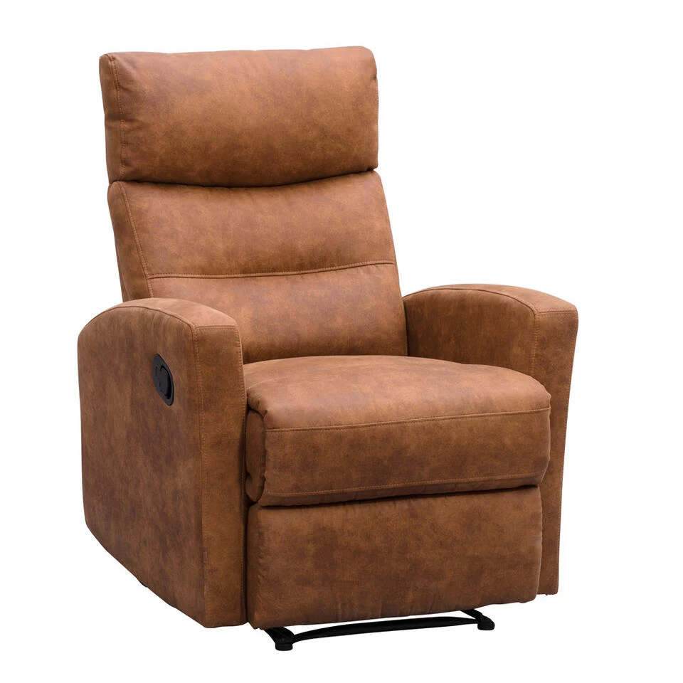 Relaxfauteuil Jackson - Stof - Cognac - Image 2