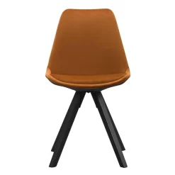 Eetkamerstoel Senja - Velvet - Terra - Zwart Hout