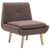 VidaXL Fauteuil Stof Bruin