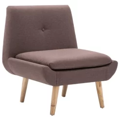 VidaXL Fauteuil Stof Bruin