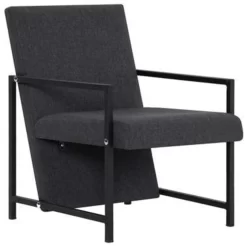 VidaXL Fauteuil Stof Grijs