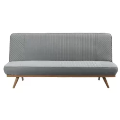 Slaapbank Lugano - Grijs/groen - 89x191x85 Cm