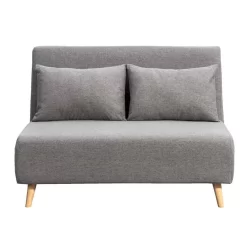 Slaapbank Luzern - Grijs - 81x121x90 Cm