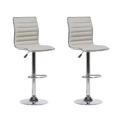 Beliani Barkruk LUCERNE - Beige Polyester