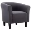 VidaXL Fauteuil Stof Zwart