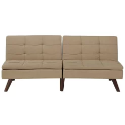 Beliani Driezitsbank - RONNE Bruin Polyester