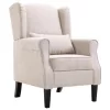 VidaXL Fauteuil Stof Beige