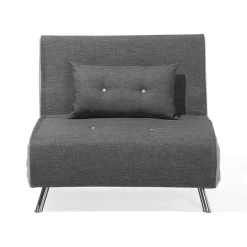 Beliani Slaapbank - FARRIS Grijs Polyester