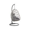 Beliani Hangstoel CASOLI - Grijs Pe Rotan