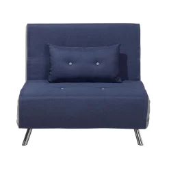 Beliani Slaapbank - FARRIS Blauw Polyester