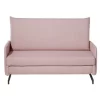 Beliani Tweezitsbank - BELFAST Roze Polyester