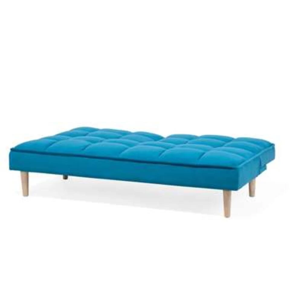 Beliani Driezitsbank - SILJAN Blauw Polyester - Image 3