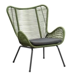 Loungefauteuil Monaco - Groen - Incl. Kussen