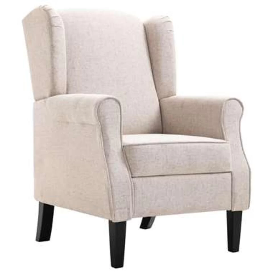 VidaXL Fauteuil Stof Beige - Image 3