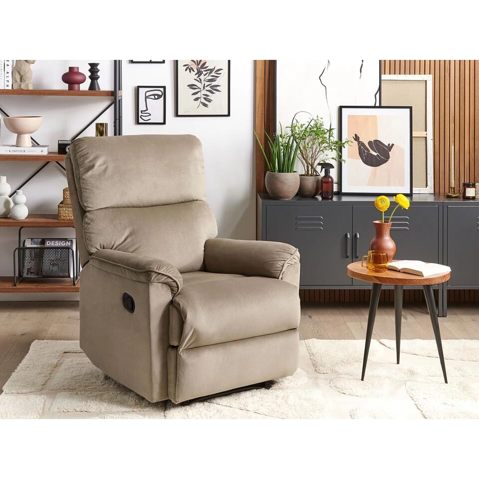Beliani TV-fauteuil EVERTON - Bruin Polyester - Image 2