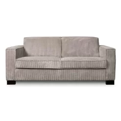 Bank Stuttgart 2-zits - Ribcord - Lichtgrijs