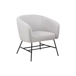 Fauteuil Belfast - Fluweel - Lichtgrijs