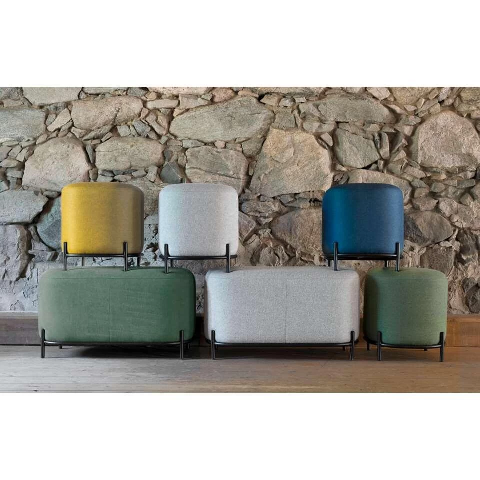 Tenzo Poef Harry - Geel - 46x42x42 Cm - Afbeelding 4