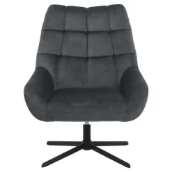 Fauteuil Devin - Stof - Donkergrijs