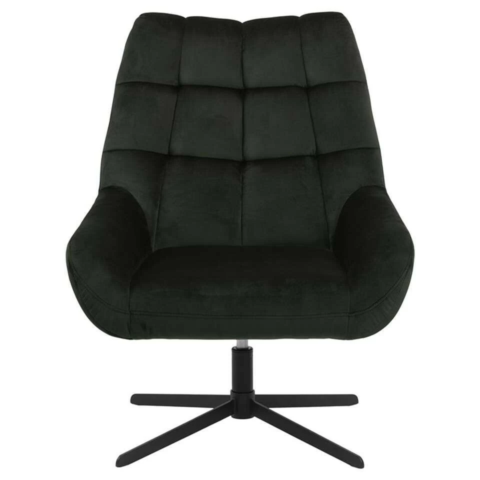 Fauteuil Devin - Stof - Donkergroen