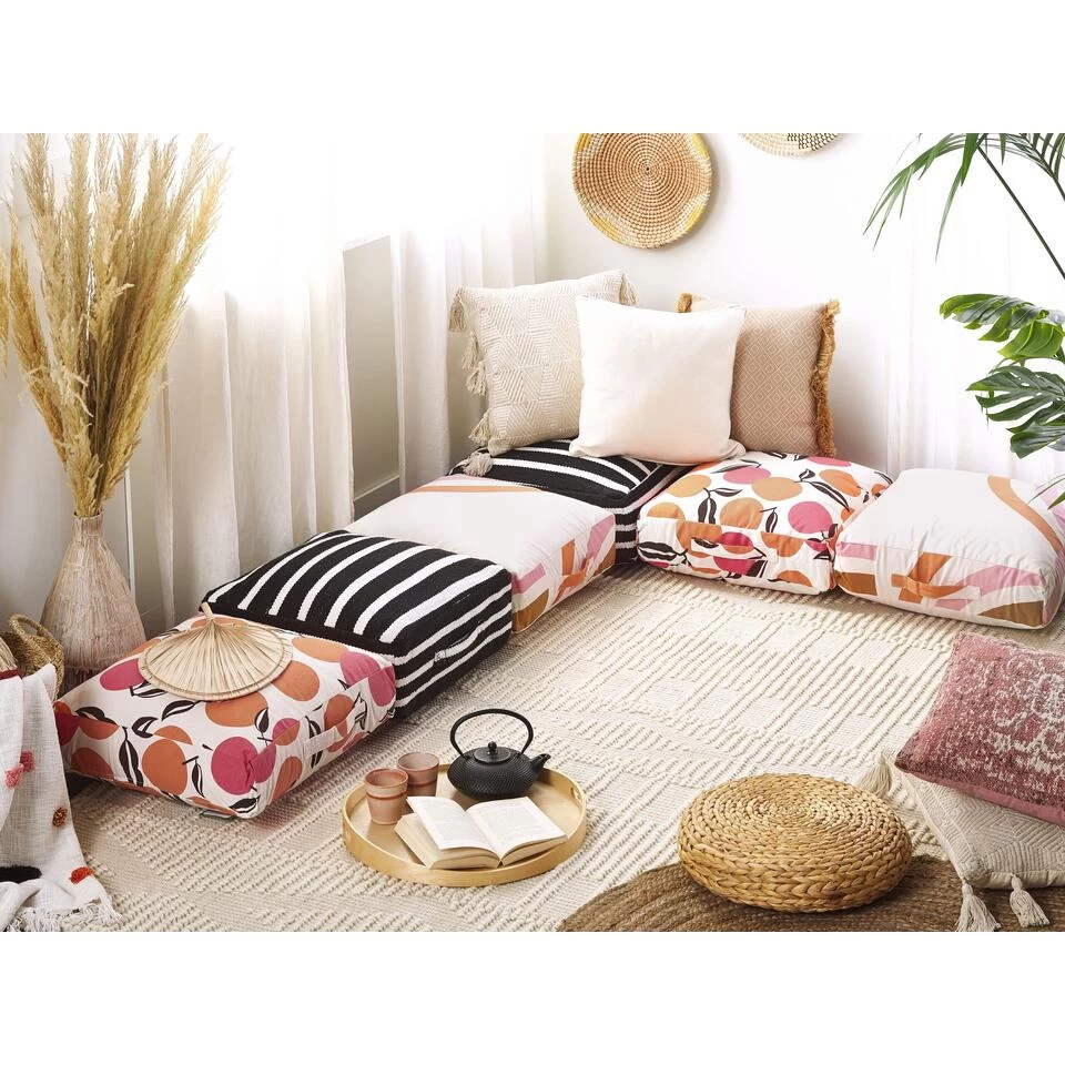 Beliani Poef MELLAL - Multicolor Katoen - Image 2