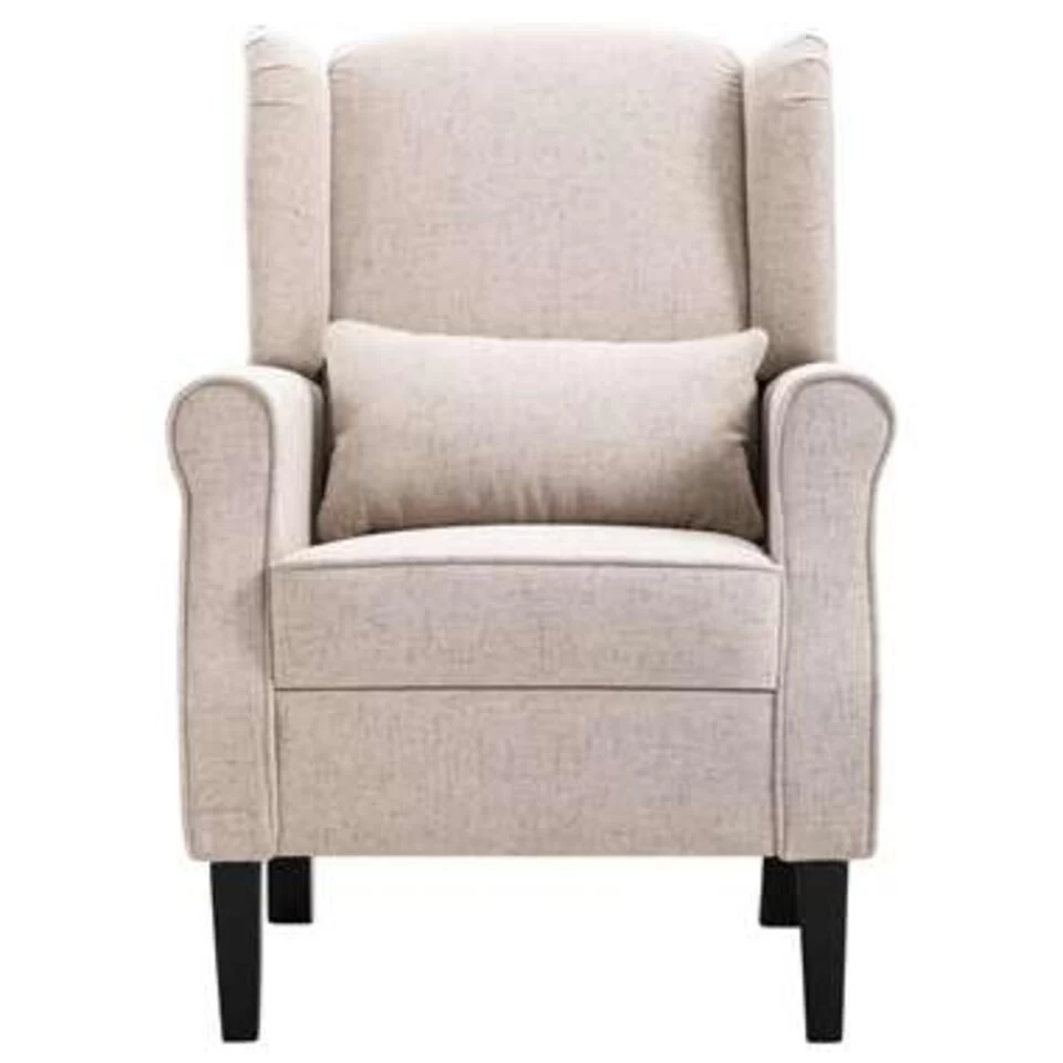 VidaXL Fauteuil Stof Beige - Image 4